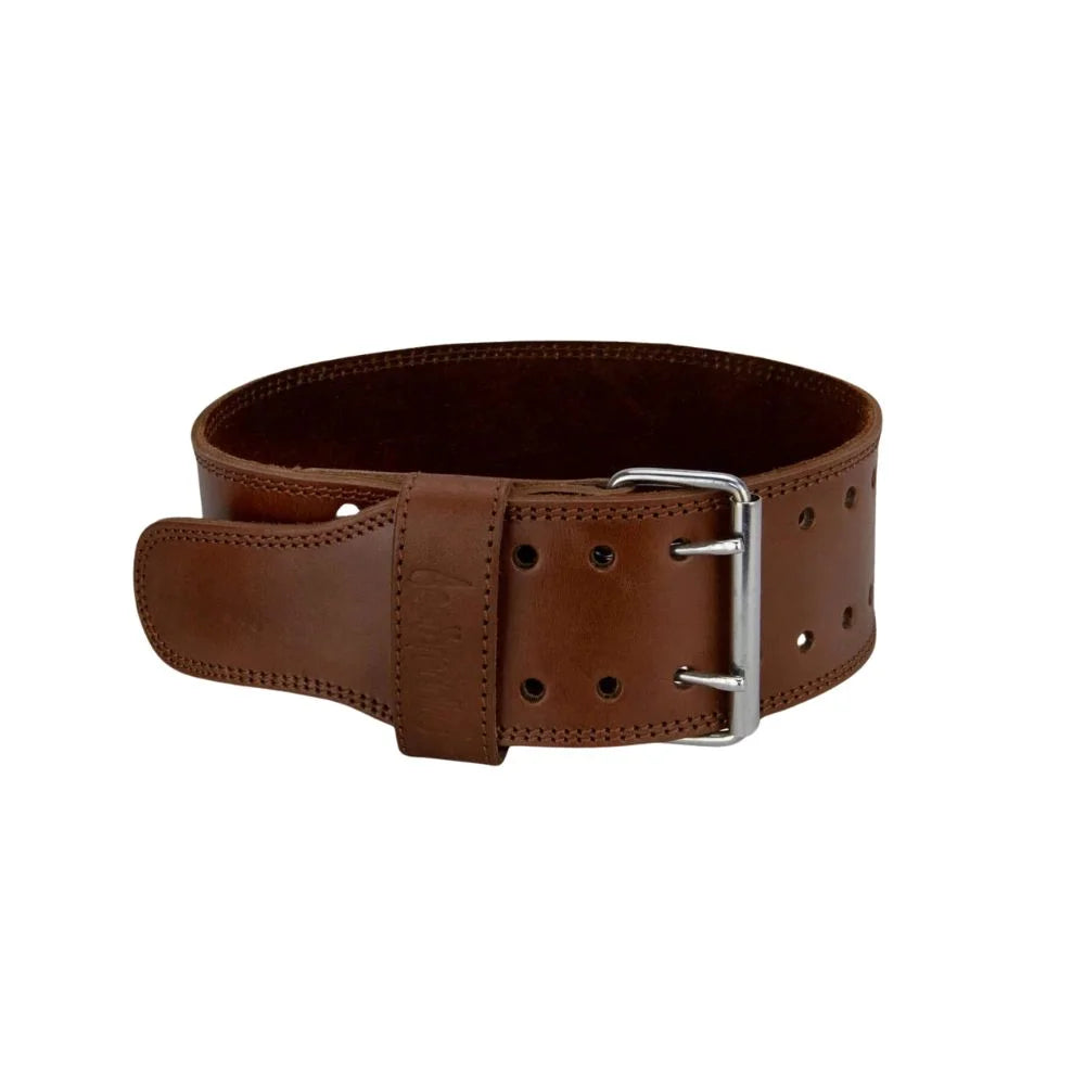 Custom Saddle Brown Powerlifting Belt - Premium Design