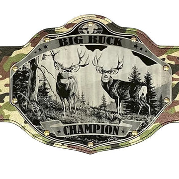 Deer Hunting Championship Belt – Premium Leather Trophy Belt for Hunters