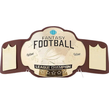 Fantasy Football Championship Belt – Brown Leather Award Belt for Winners