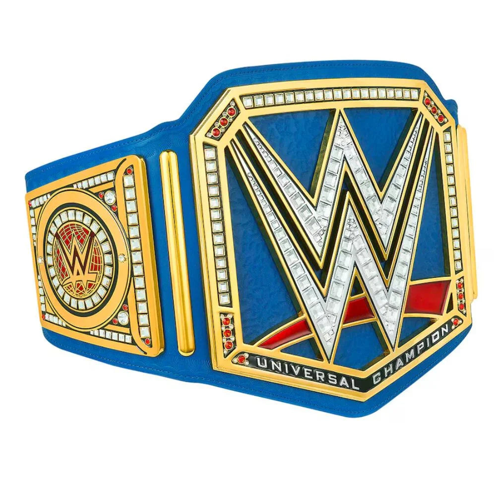 WWE Universal Championship Belt - High-Quality Wrestling Title With Blue Hue