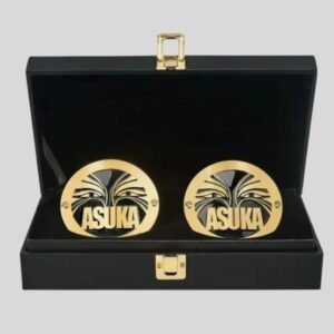 WWE Asuka Side Plates – Brass Metal Belt Panels