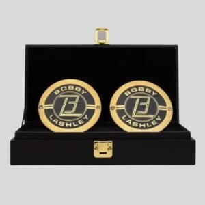 WWE Bobby Lashley Side Plates – Metal Championship Belt Panels